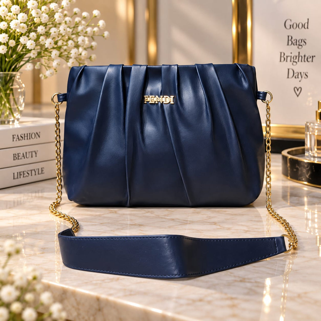 Elegant Pleated Shoulder Bag