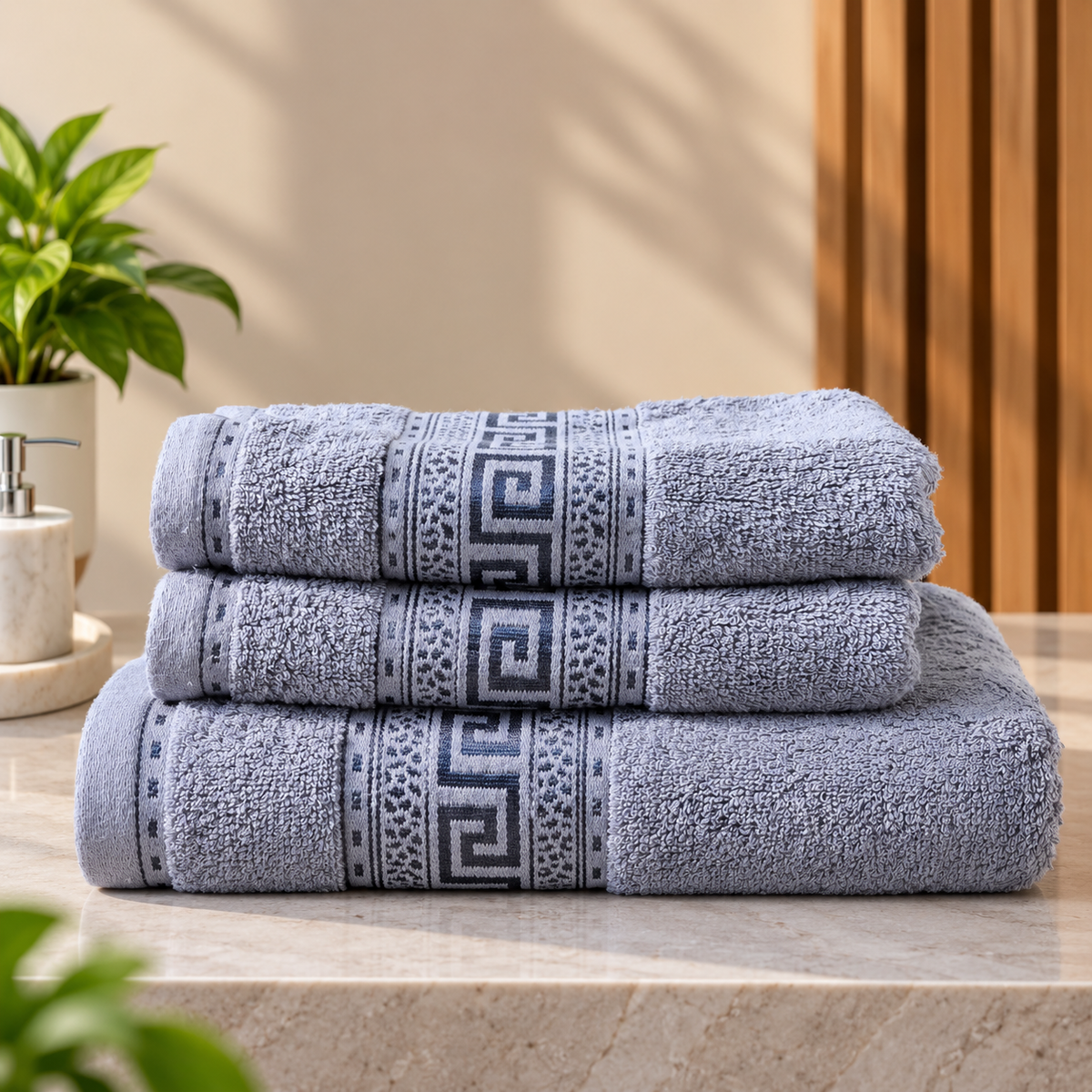 Silver Greek Luxe Towel Set