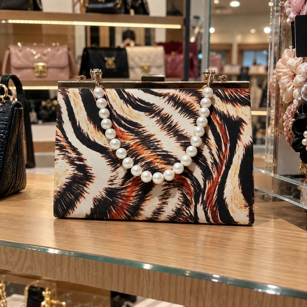 Élan Noir Pearl Clutch