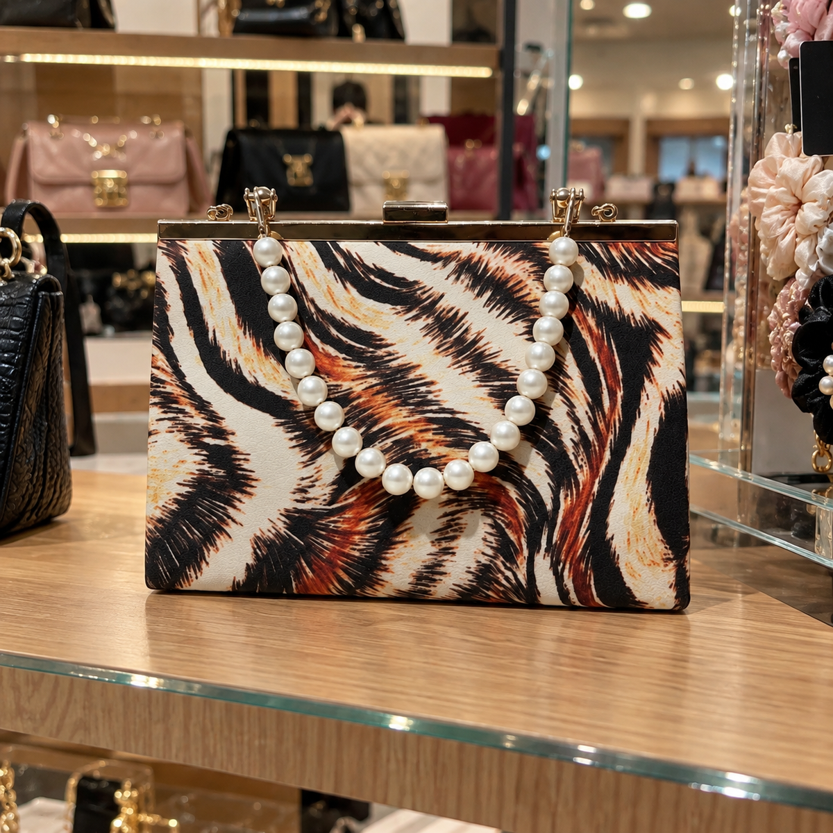 Élan Noir Pearl Clutch