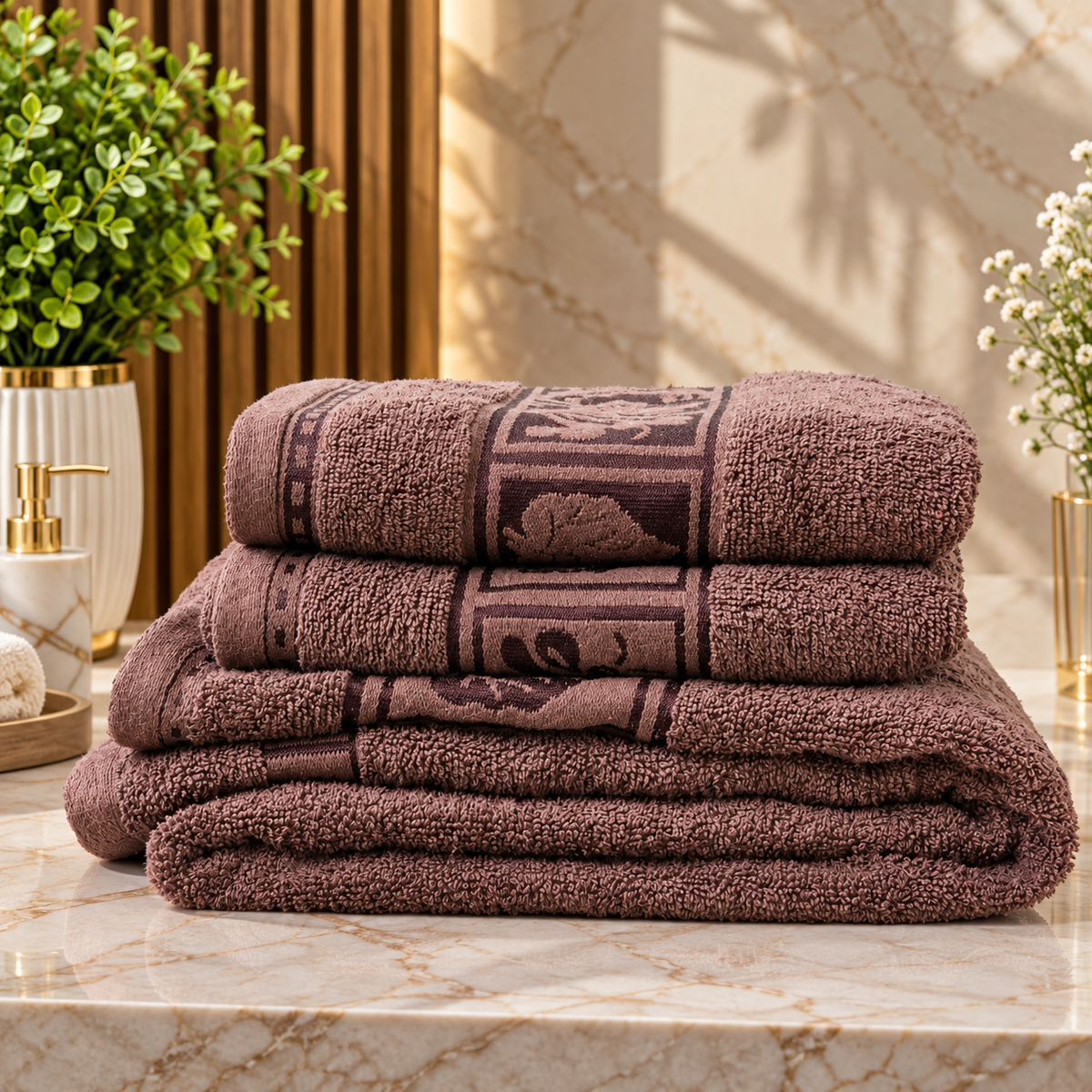 Regal Mocha Luxe Towels