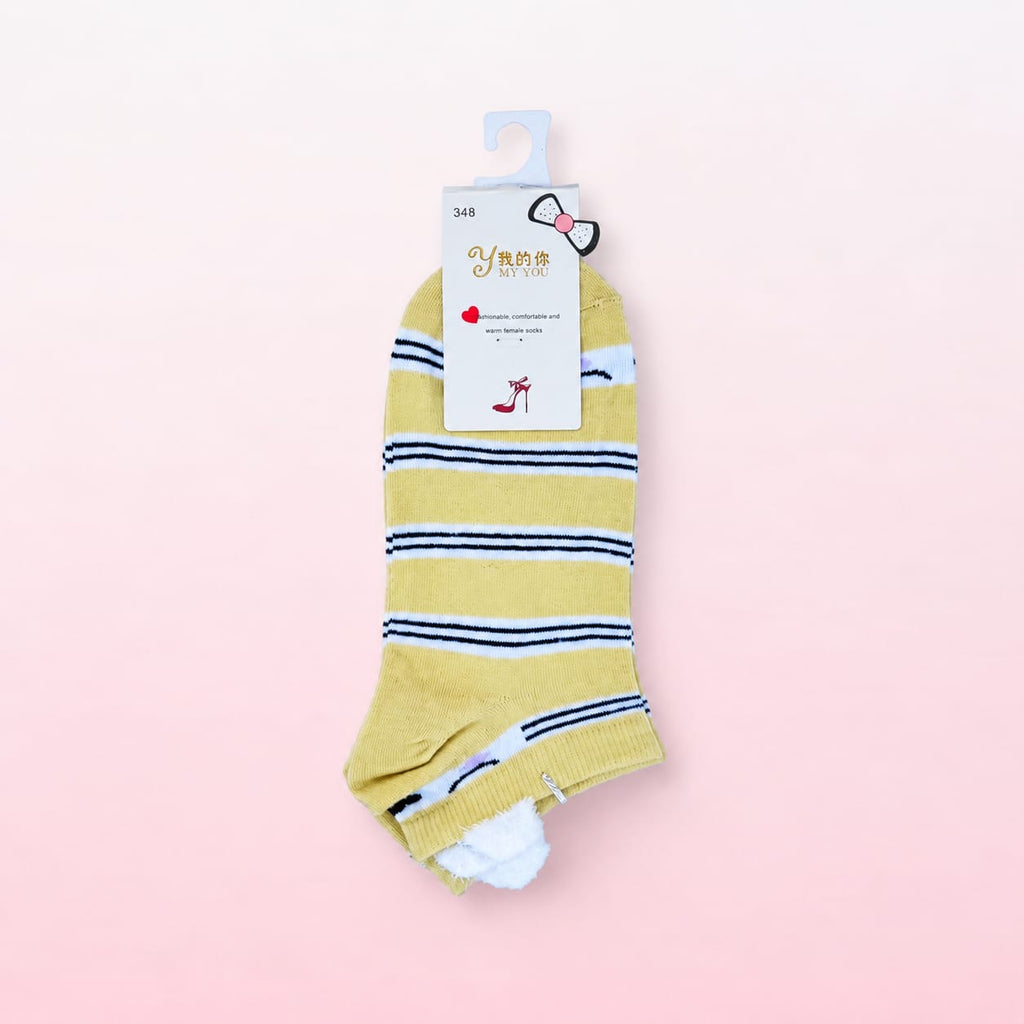 Women’s Striped Cotton Socks (Pack of 5)
