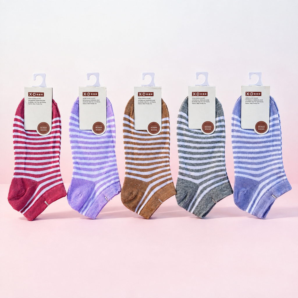 Urban Wave Stripe Socks (Pack of 5)